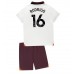 Tanie Strój piłkarski Manchester City Rodri Hernandez #16 Koszulka Wyjazdowej dla dziecięce 2023-24 Krótkie Rękawy (+ szorty)